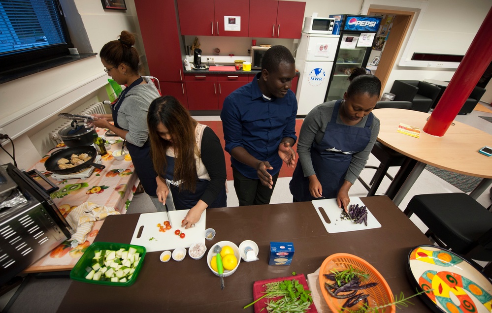 Soldier Teaches Organic Cooking Course at German Base