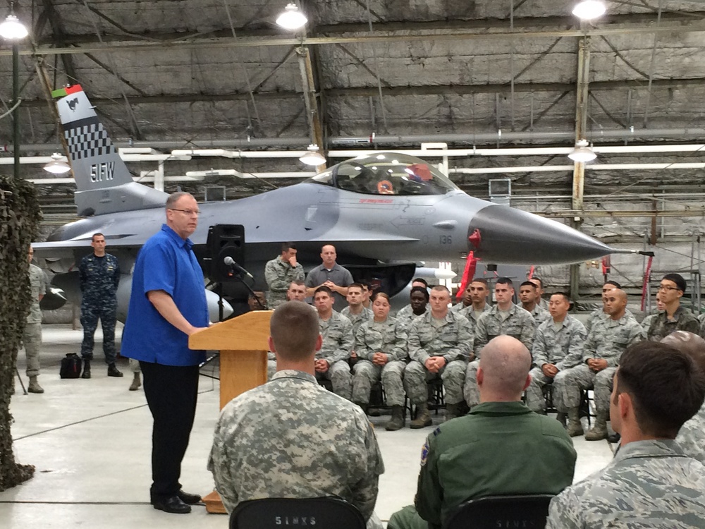 U.S. Deputy Defense Secretary Visits Troops in South Korea