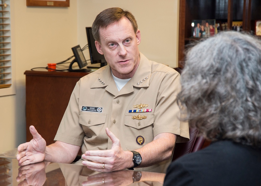 Navy Cyber Chief Discusses Cybersecurity Efforts at NSA Headquarters