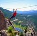 Navy Veteran Experiences Tyrolean Traverse at USO Rock Climbing Camp