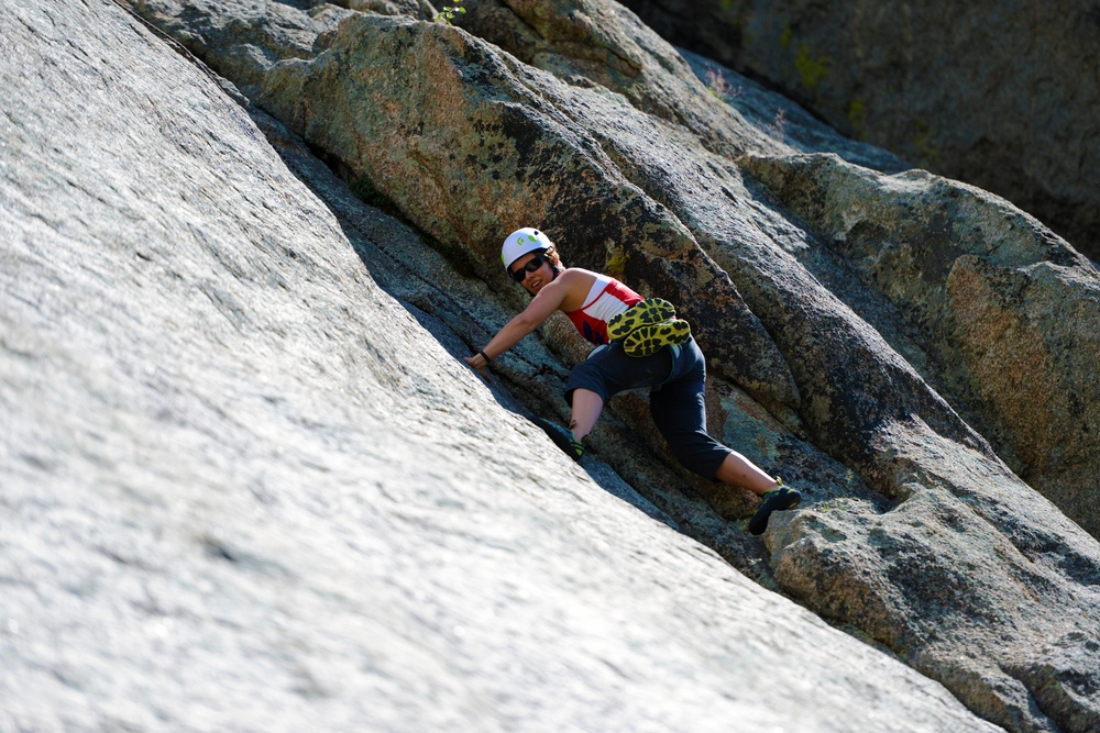 Tucson Chapter Captain Scales &quot;The Pear&quot; at Rock Climbing Camp