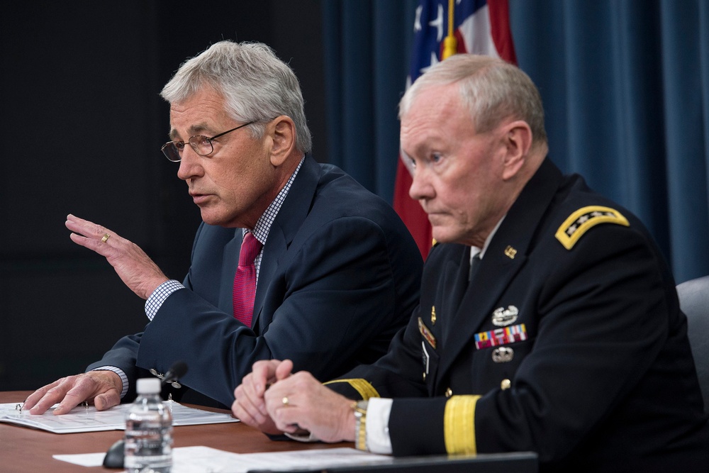 Defense Leaders Brief Reporters on Pentagon Matters