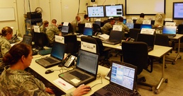 Joint Net Operations Control Center Staffed During Communications Exercise