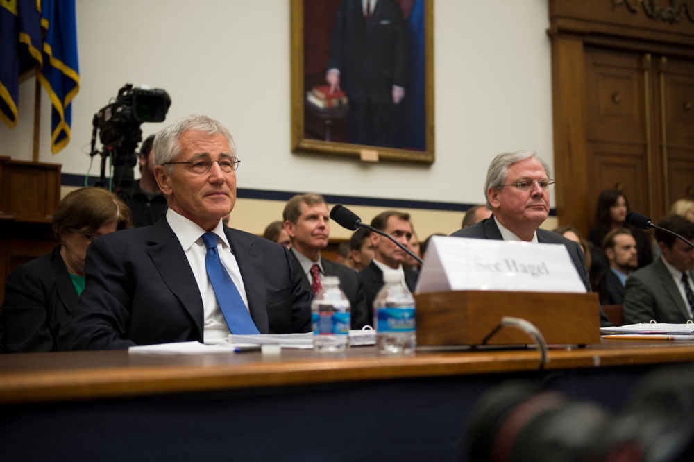 Hagel, Preston Testify on Guantanamo Detainee Transfer