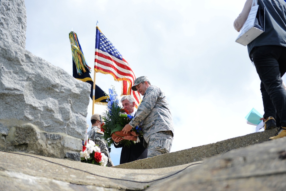 NATO, U.S. Leaders Honor Army Rangers at Pointe du Hoc Memorial