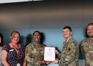 Team Tyndall Airman awarded the American Red Cross Lifesaving Award