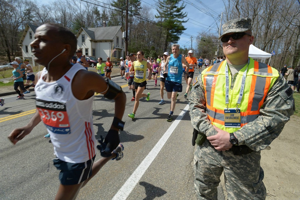Rhode Island National Guard Soldier Runs in 2014 Boston Marathon