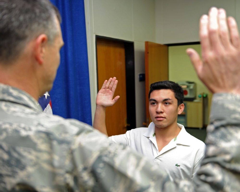 Military Dependent Follows in Parents' Footsteps, Enlists in Air Force