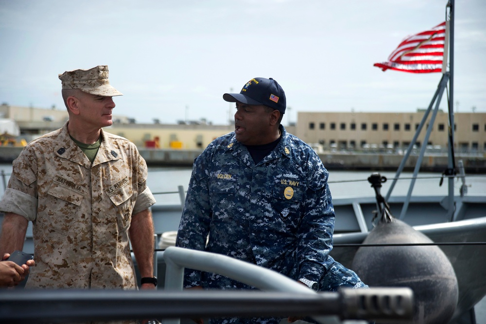 Senior Enlisted Advisor Visits Navy Ship at Naval Station Mayport