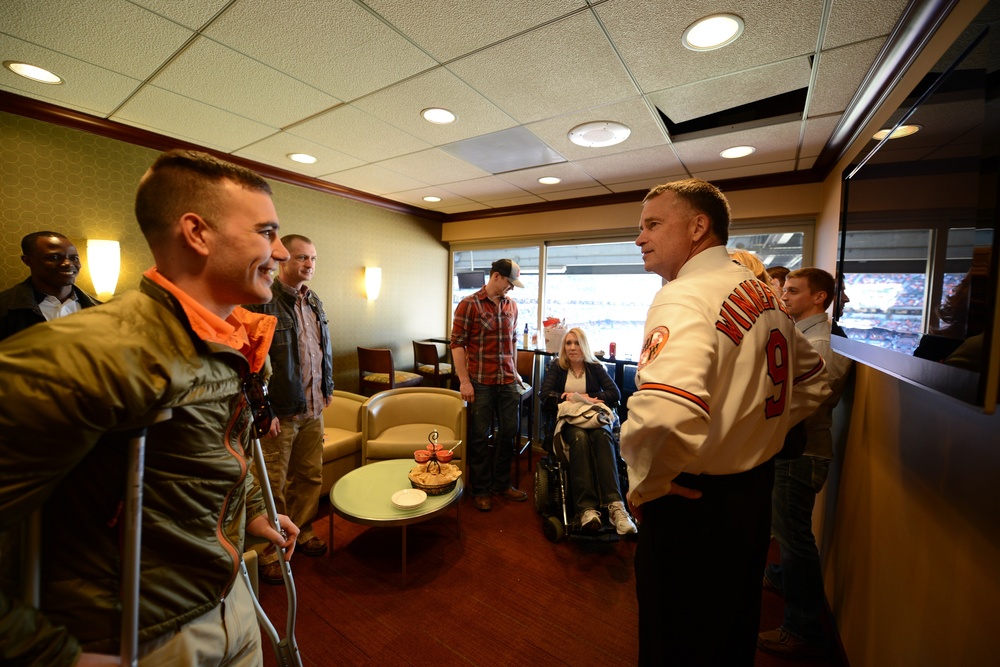 Vice Chairman of Joint Chiefs Visits Wounded Warriors at Orioles Game