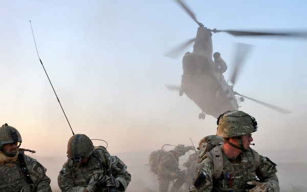 Argyll and Sutherland Highlanders and Afghan Police Conduct Joint Operation