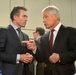 Hagel and Rasmussen Meet at NATO Defense Ministerial in Brussels