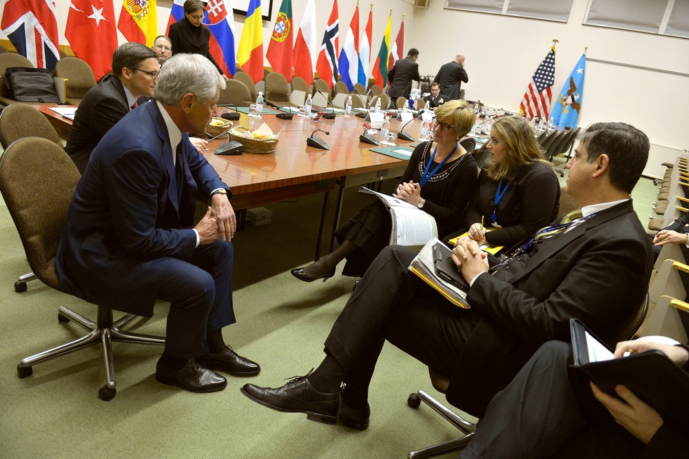 Italian Defense Minister Attends NATO Meetings in Brussels