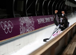 Holcomb Celebrates Bronze Medal in Two-Man Bobsled