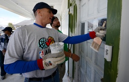 Senior Enlisted Advisor Joins NBA All-Star Volunteers to Rebuild Homes for Veterans