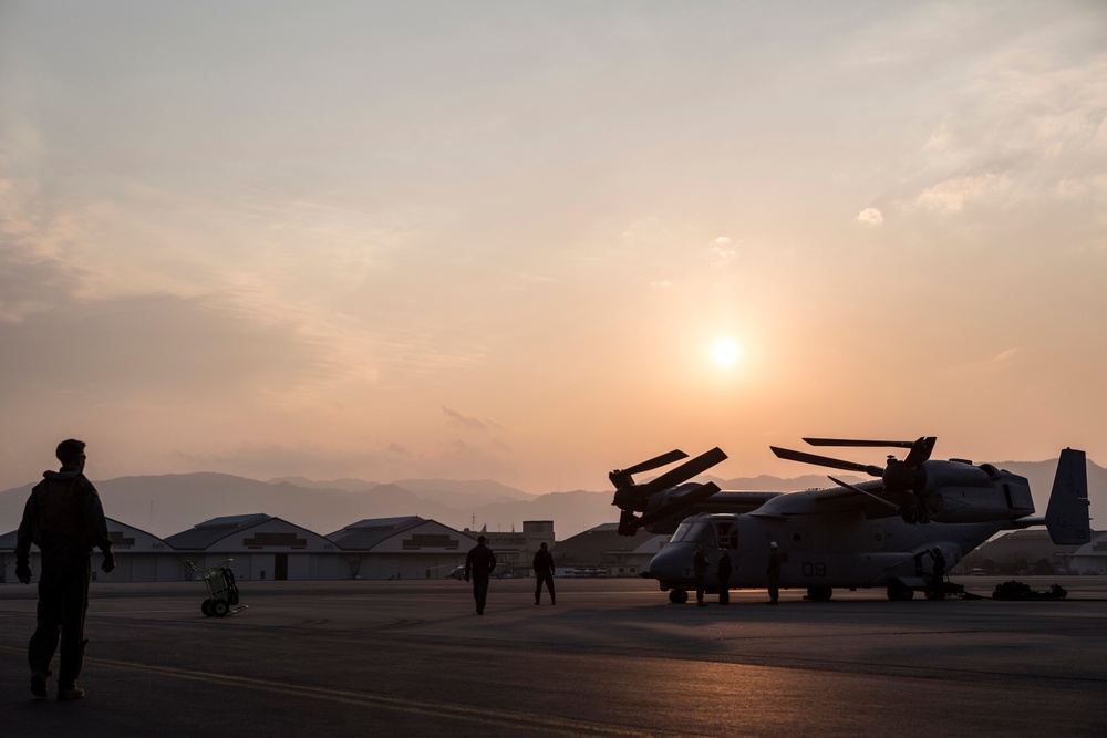 U.S. Marines Showcase Osprey at Japan Air Show