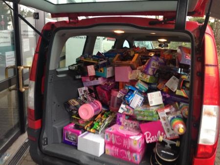 U.S. Marines and USO Deliver Donated Toys in Stuttgart, Germany