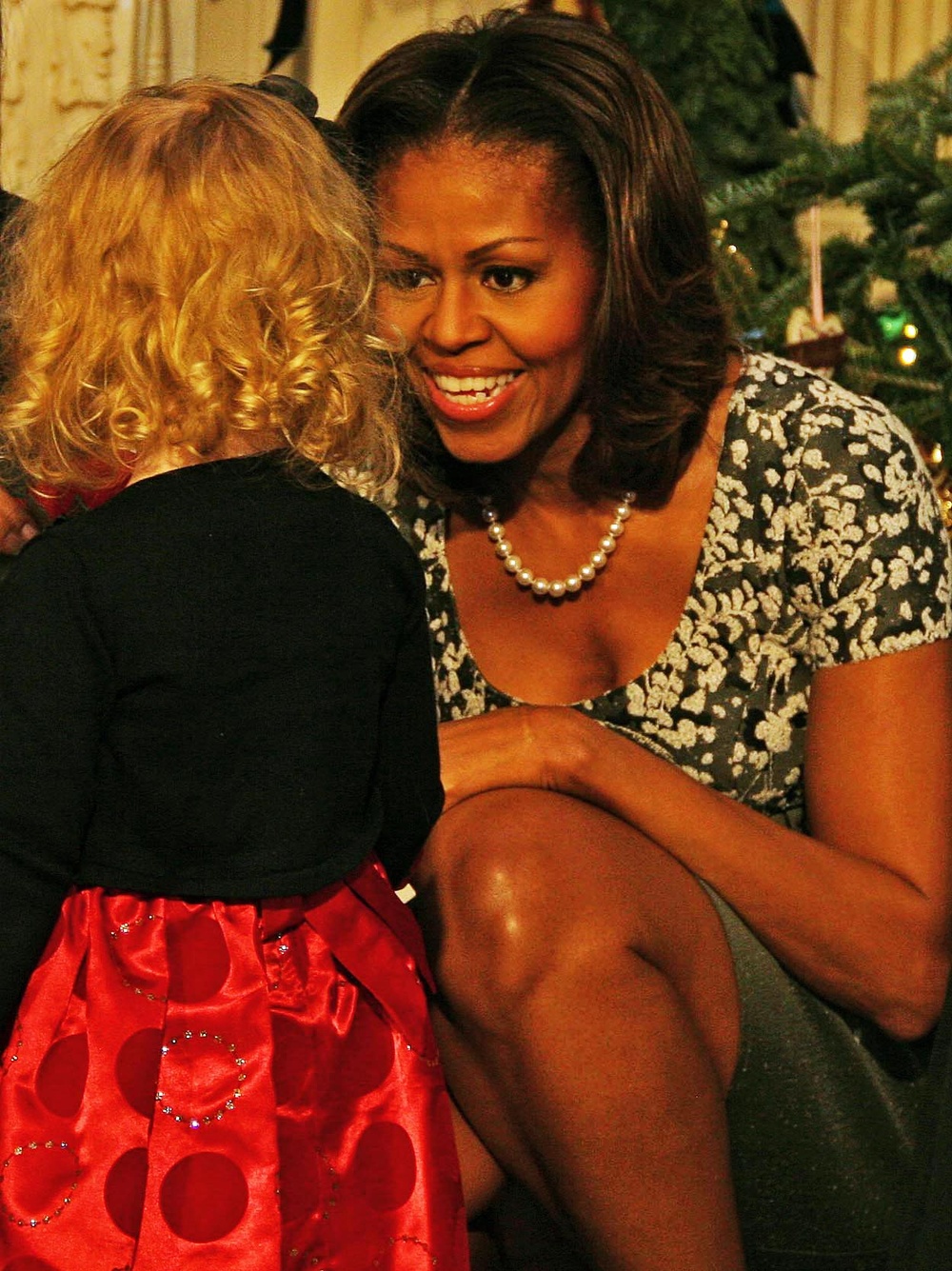 First Lady Hosts Military Families for White House Holiday Decorations Preview