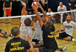 Army Wounded Warrior Competes Against Special Ops Team at Sitting Volleyball Tournament