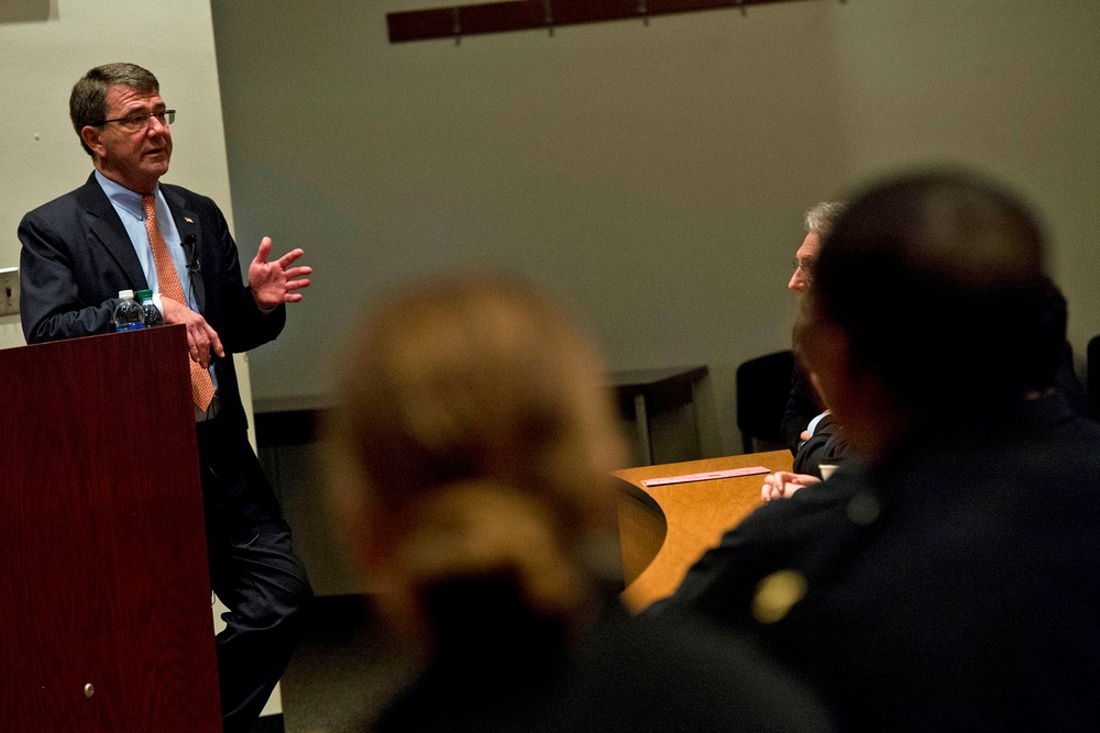 Deputy Defense Secretary Answers Midshipman's Question at Naval Academy