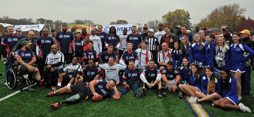 Wounded Warrior Amputee Football Team Plays Flag Football with NFL and Redskins Alumni