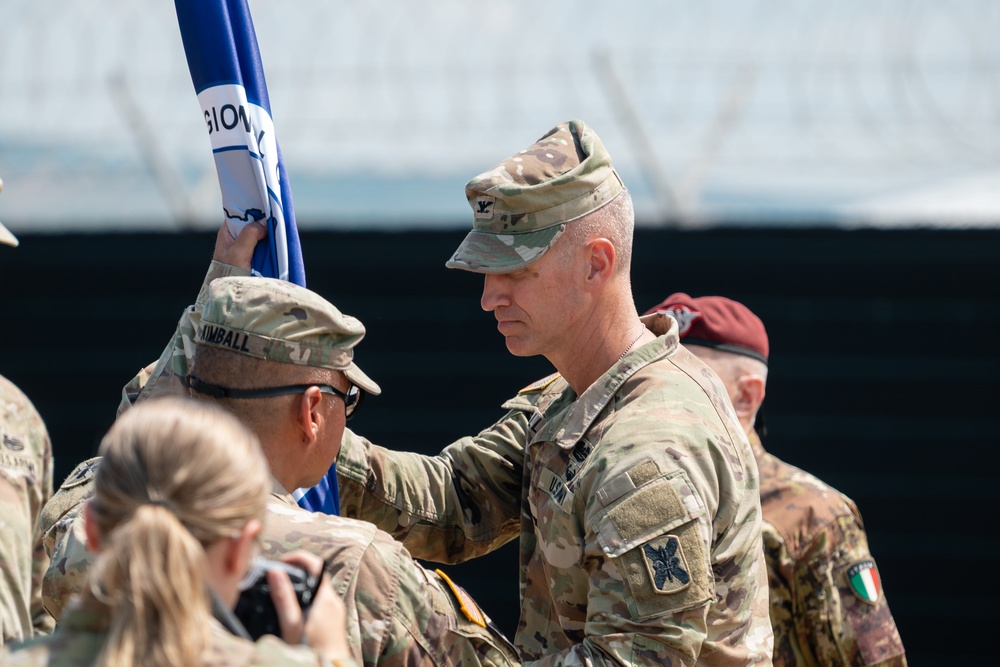 KFOR’s Transfer of Authority Ceremony Marks New Leadership: 256th Infantry Brigade Assumes Command