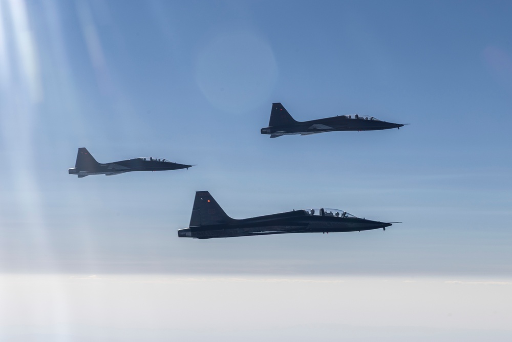 Beale AFB T-38's fly above California air space