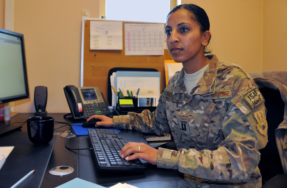Air Force Capt. Dimple Nolly Serves as Deputy Staff Judge Advocate at Bagram Airfield