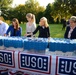 Dr. Jill Biden Leads Volunteers in Packing Care Packages for Troops