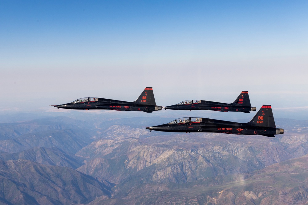 Beale AFB T-38's fly above California air space