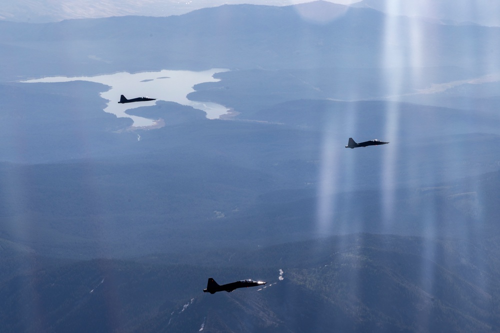 Beale AFB T-38's fly above California air space