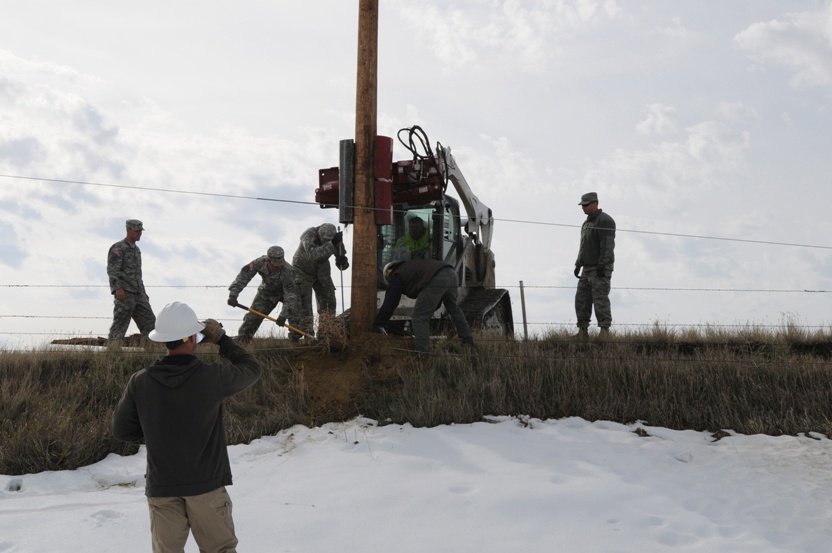 National Guard Assists Utility Crew in South Dakota