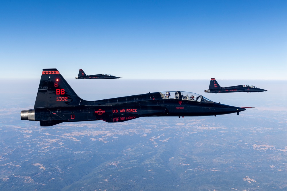 Beale AFB T-38's fly above California air space