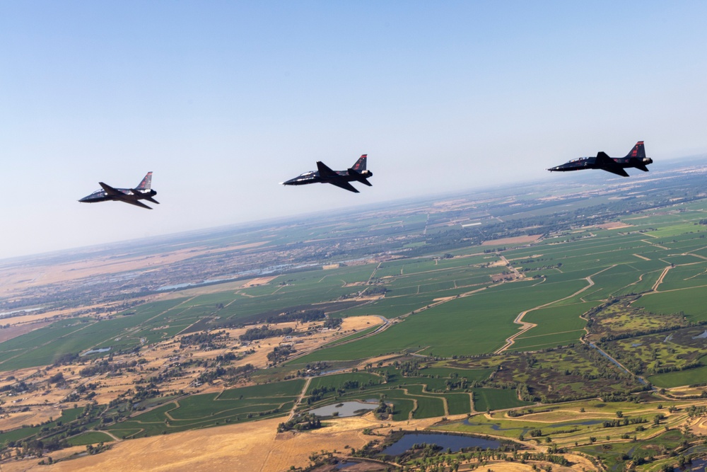Beale AFB T-38's fly above California air space