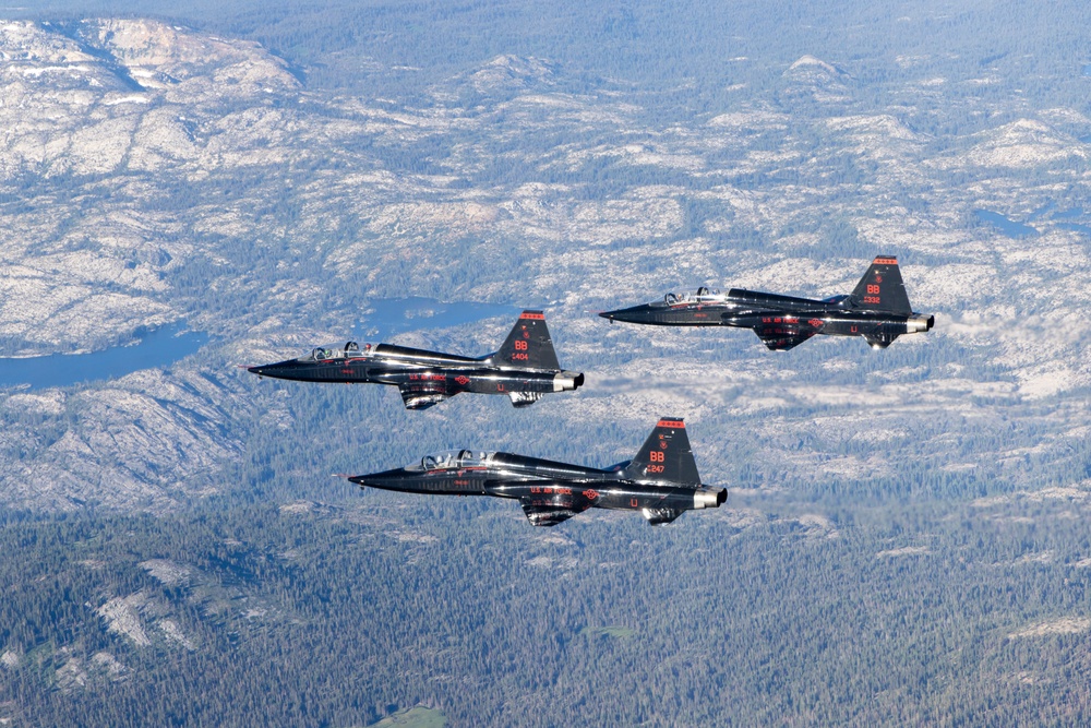 Beale AFB T-38's fly above California air space