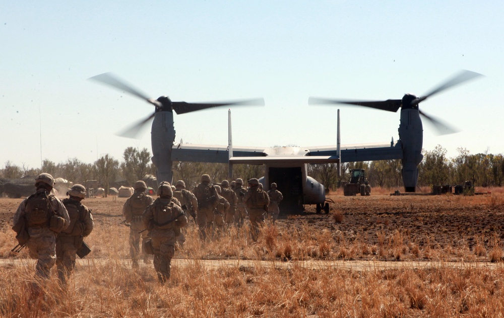 Marines Load into Osprey During Exercise Koolendong in Australia