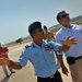 Indian Air Force Member Gives U.S. Defense Official Tour of New Runway
