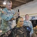 Indiana National Guard Soldier Shaves Head to Support Comrade Battling Cancer
