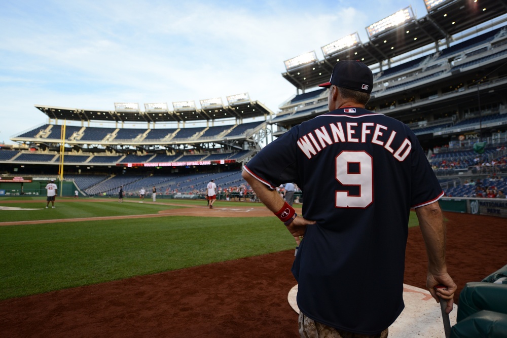 Top Military Leader Takes Swing at Wounded Warrior Softball Game