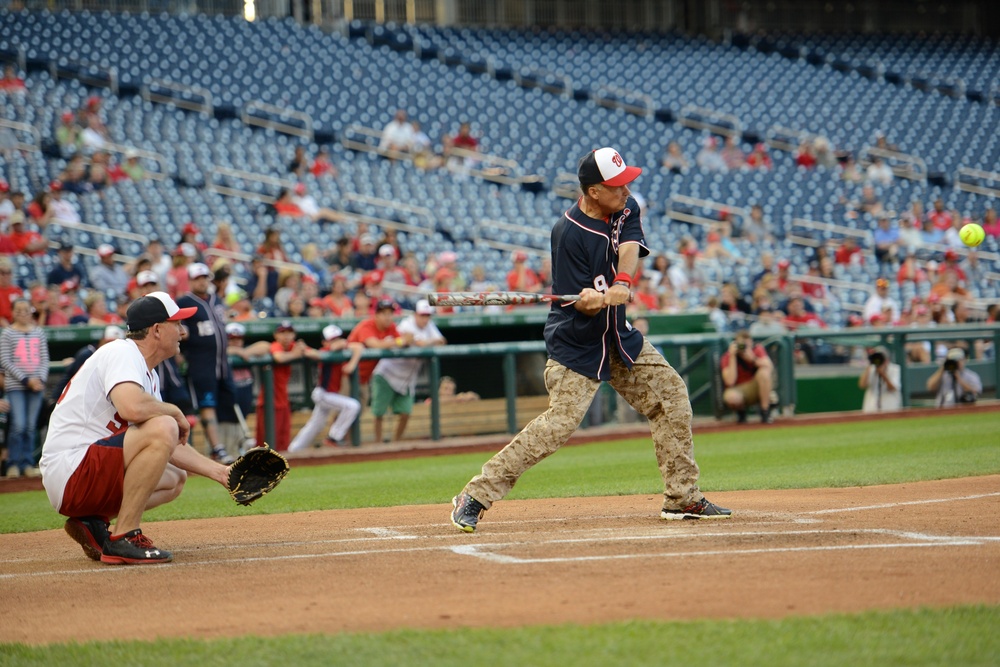 Adm. Winnefeld Hits Single in Wounded Warriors Softball Game