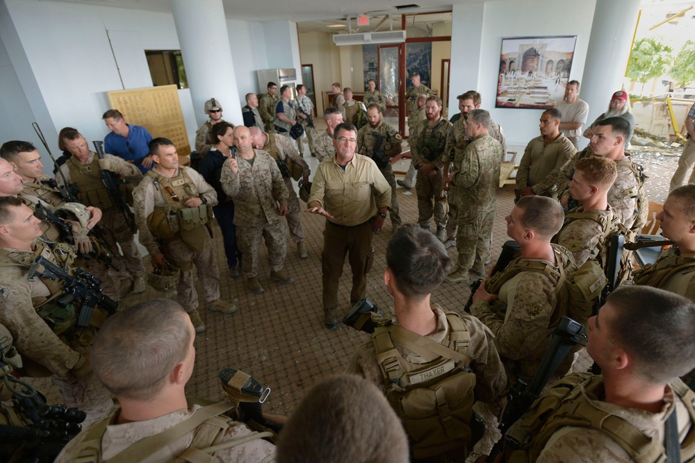 Deputy Defense Secretary Surveys Damage at U.S. Consulate in Afghanistan After Taliban Attack