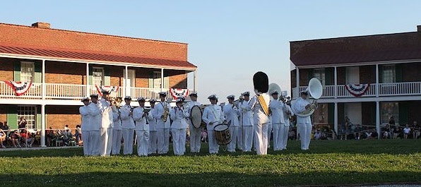 U.S. Navy Band Performs National Anthem at Historic Fort McHenry