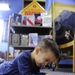 Airman's Son Reads at Base Library