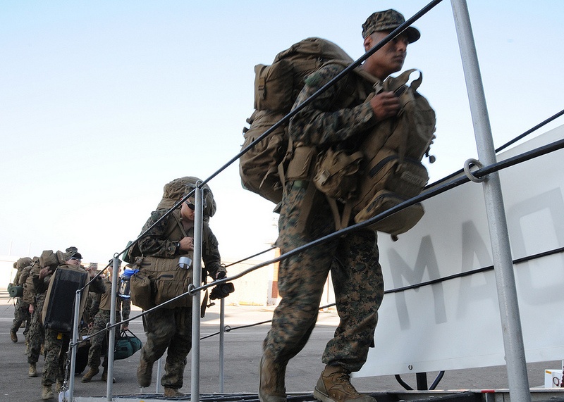 U.S. Marines Embark from Dutch Navy Ship in Spain