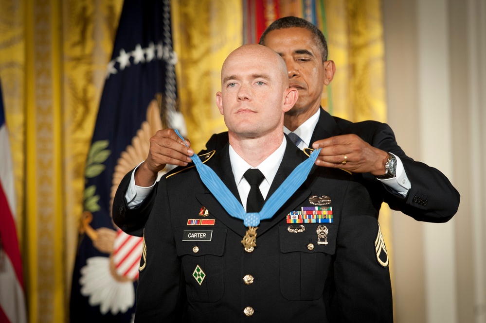 Obama Awards Medal of Honor to Army Staff Sgt. Ty Michael Carter