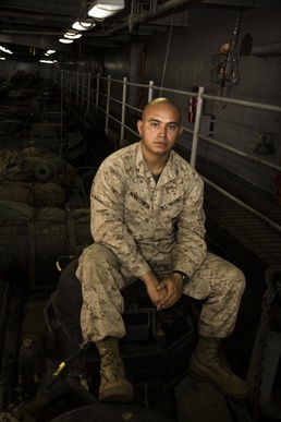 Marine Amphibious Assault Crewman Aboard USS Carter Hall