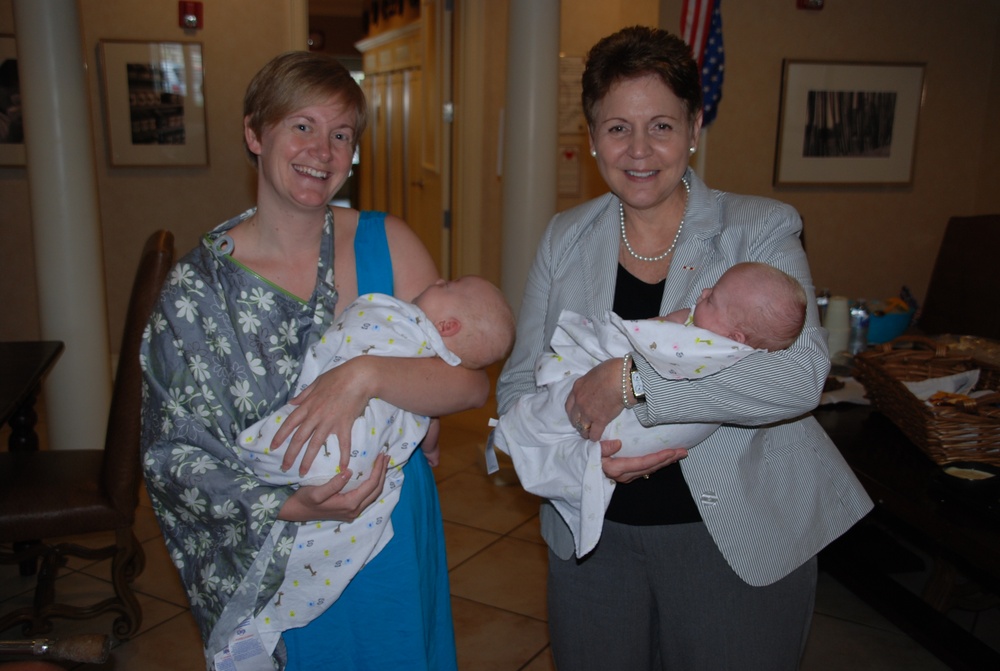 Defense Official Visits Wounded Warrior Family at Fisher House