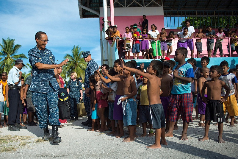 U.S. Pacific Fleet Commander Visits Kiribati for Pacific Partnership 2013