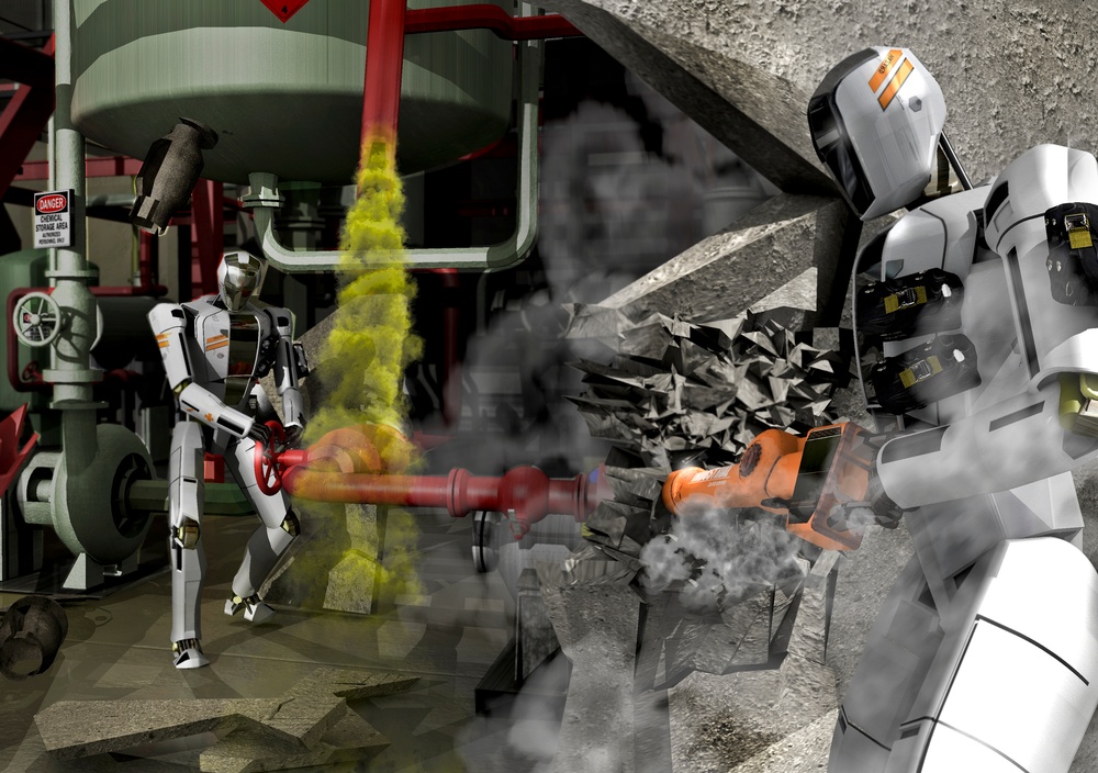 Robots Compete in DARPA Robotics Challenge