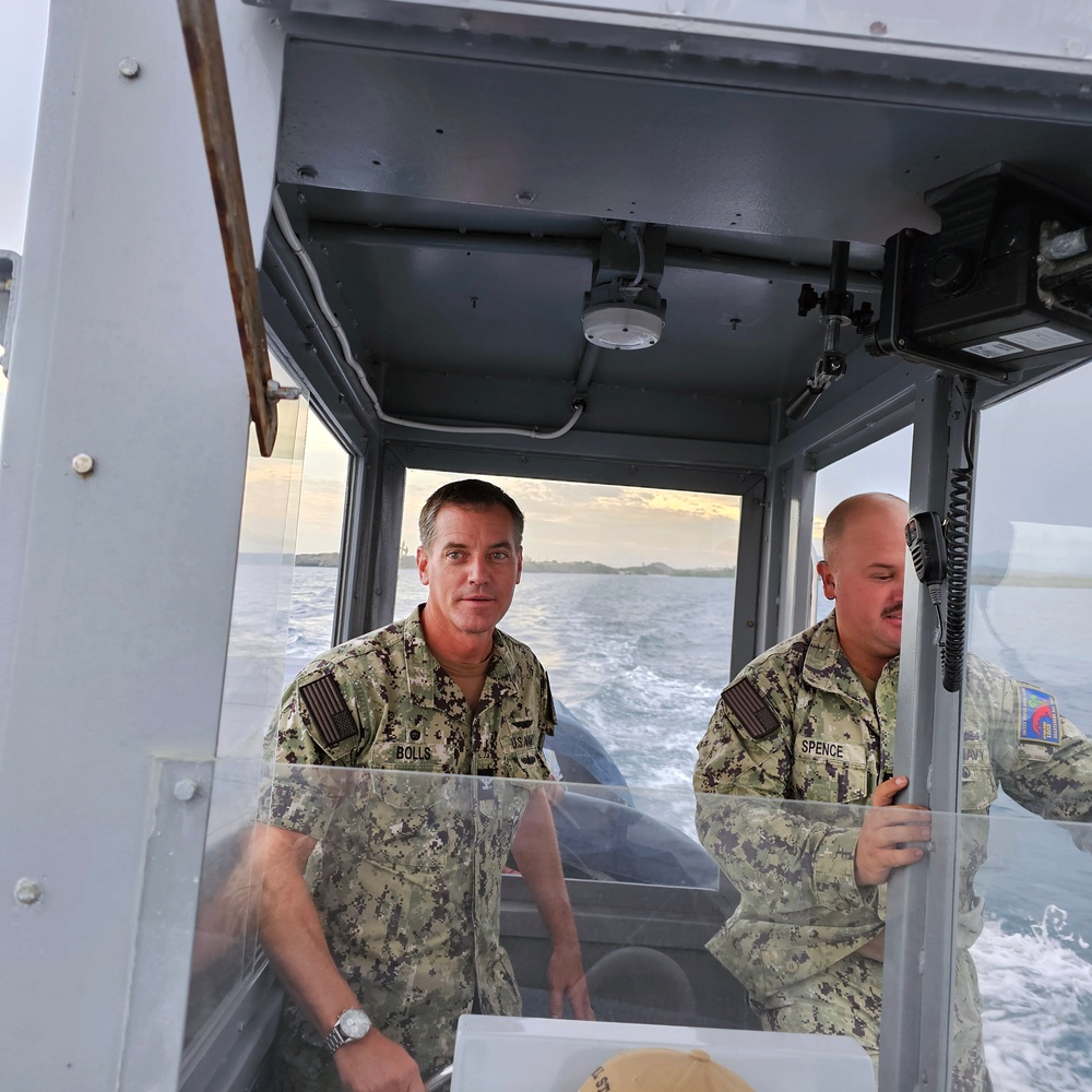 Capt. Bolls on U-boat at NS Guantanamo Bay